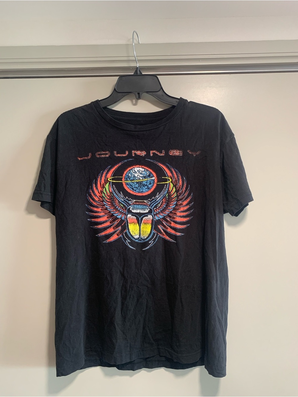 Journey Band Tee Vintage Graphic Tee 1980s - Black SKU 229